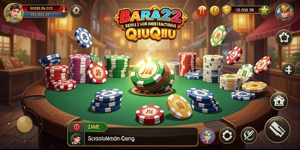 Tampilan gameplay QiuQiu yang seru dan mengasyikkan.