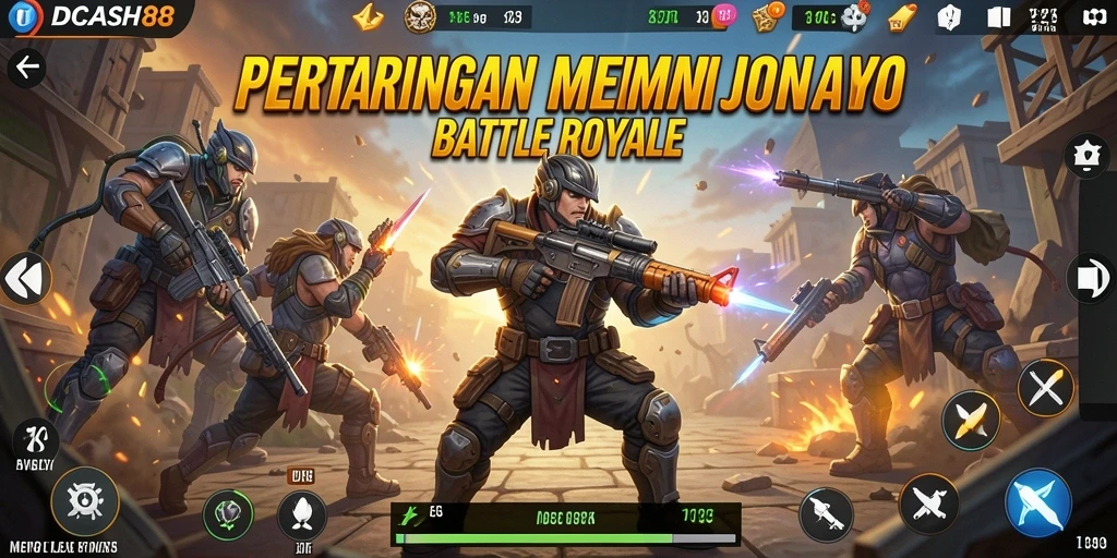 Gameplay seru dalam pertempuran Battle Royale IDCASH88.
