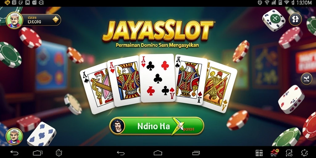 Tampilan gameplay seru dalam permainan Domino JAYASLOT.