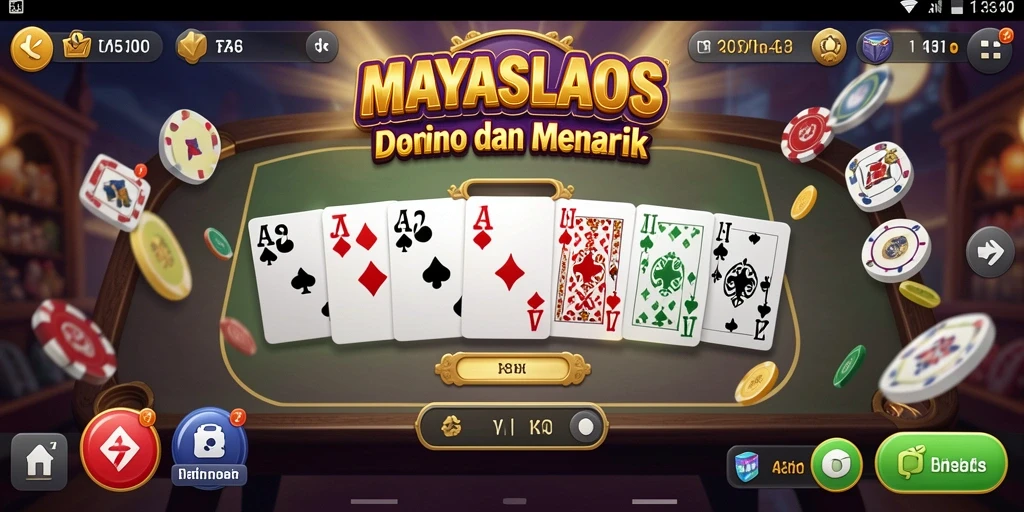 Tampilan gameplay Domino di MAYASLOTS yang menarik.