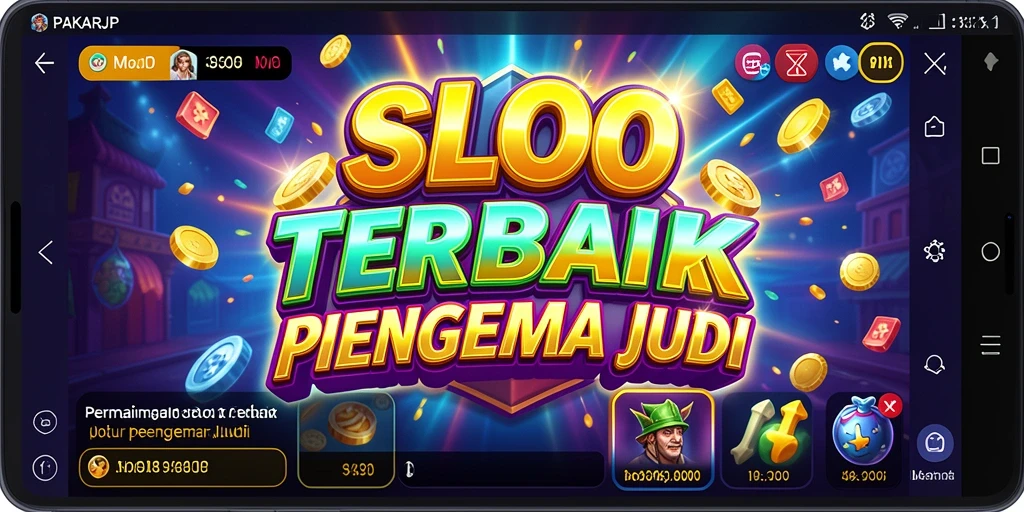 Tampilan gameplay menarik dari PAKARJP dengan mesin slot yang berwarna-warni.