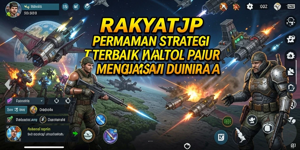 Tampilan aksi strategis di RAKYATJP dengan pertempuran epik.