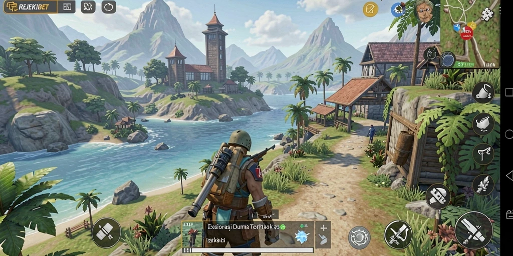 Tampilan gameplay Open World yang memukau dan penuh petualangan.