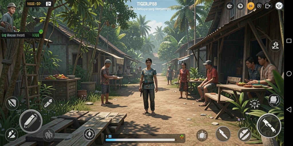 Screenshot gameplay TIGERJP88 menampilkan pengalaman simulasi yang interaktif dan menarik.