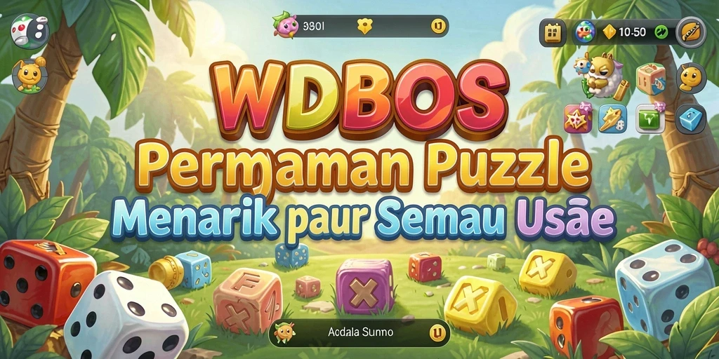 Tampilan antarmuka seru dari WDBOS menampilkan gameplay Puzzle yang menarik.